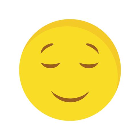 Calme Emoji Vector Icon