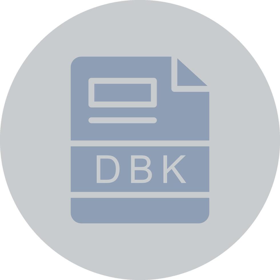dbk Créatif icône conception vecteur