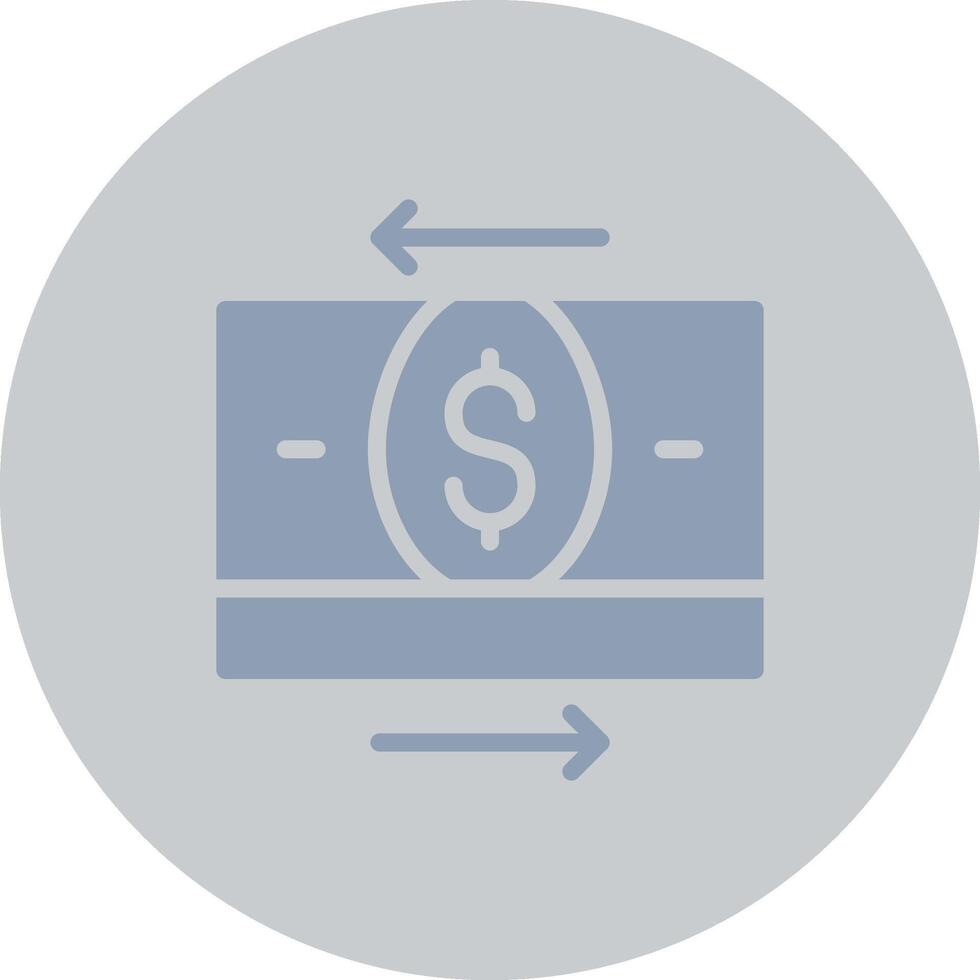 conception d'icône créative de transfert d'argent vecteur