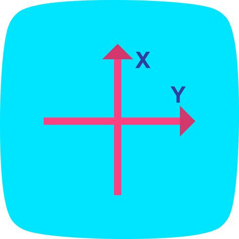 Icône de vecteur d&#39;axe