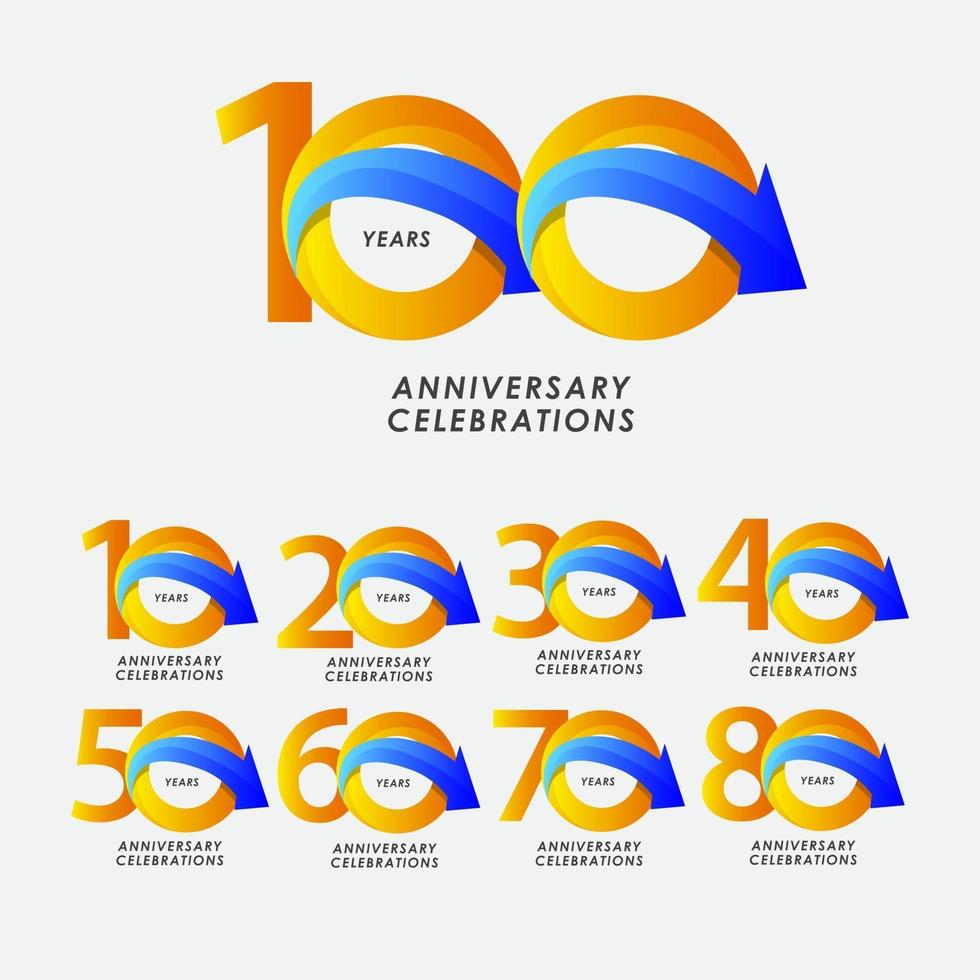 100 ans anniversaire célébration numéro vector illustration de conception de modèle