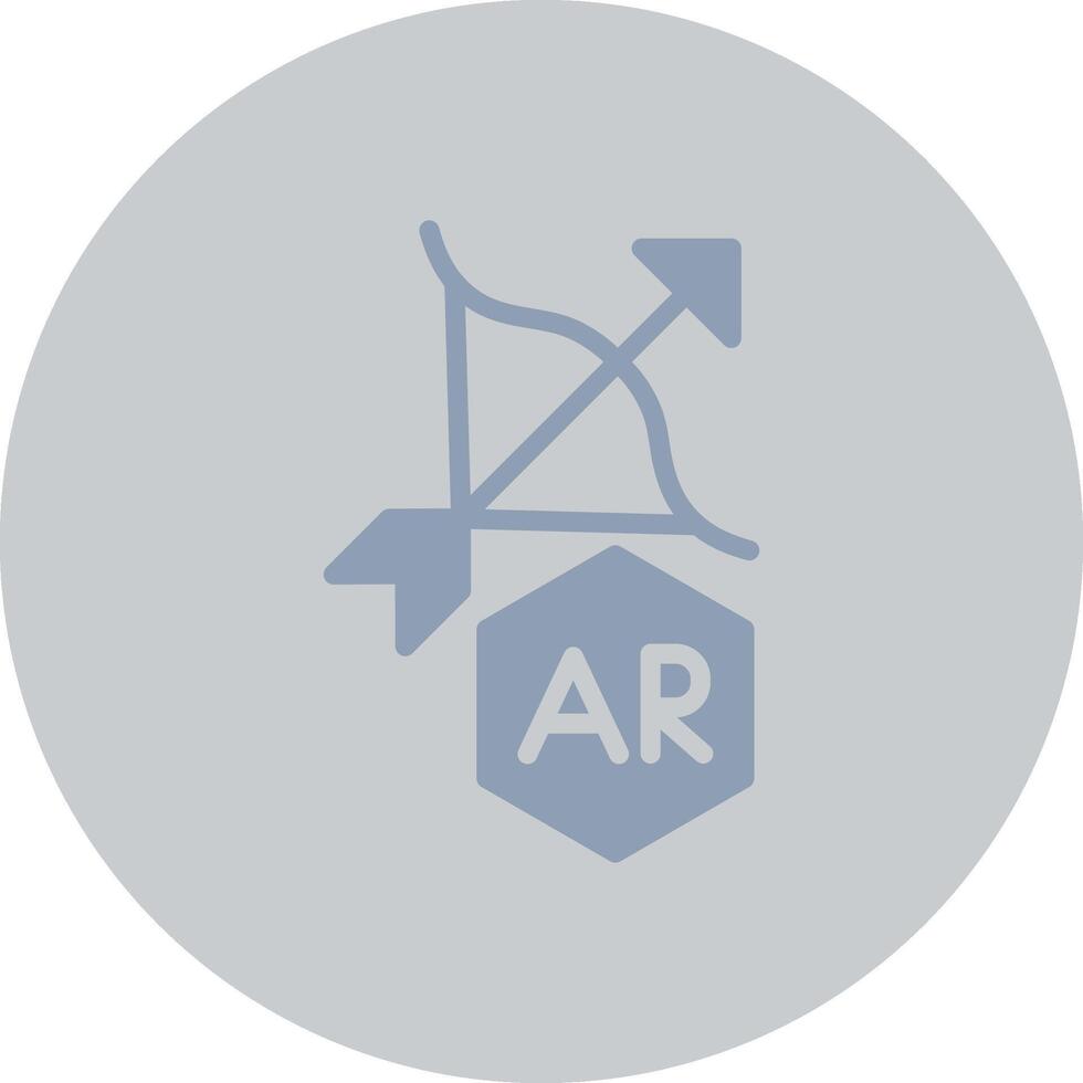 ar tir à l'arc Créatif icône conception vecteur