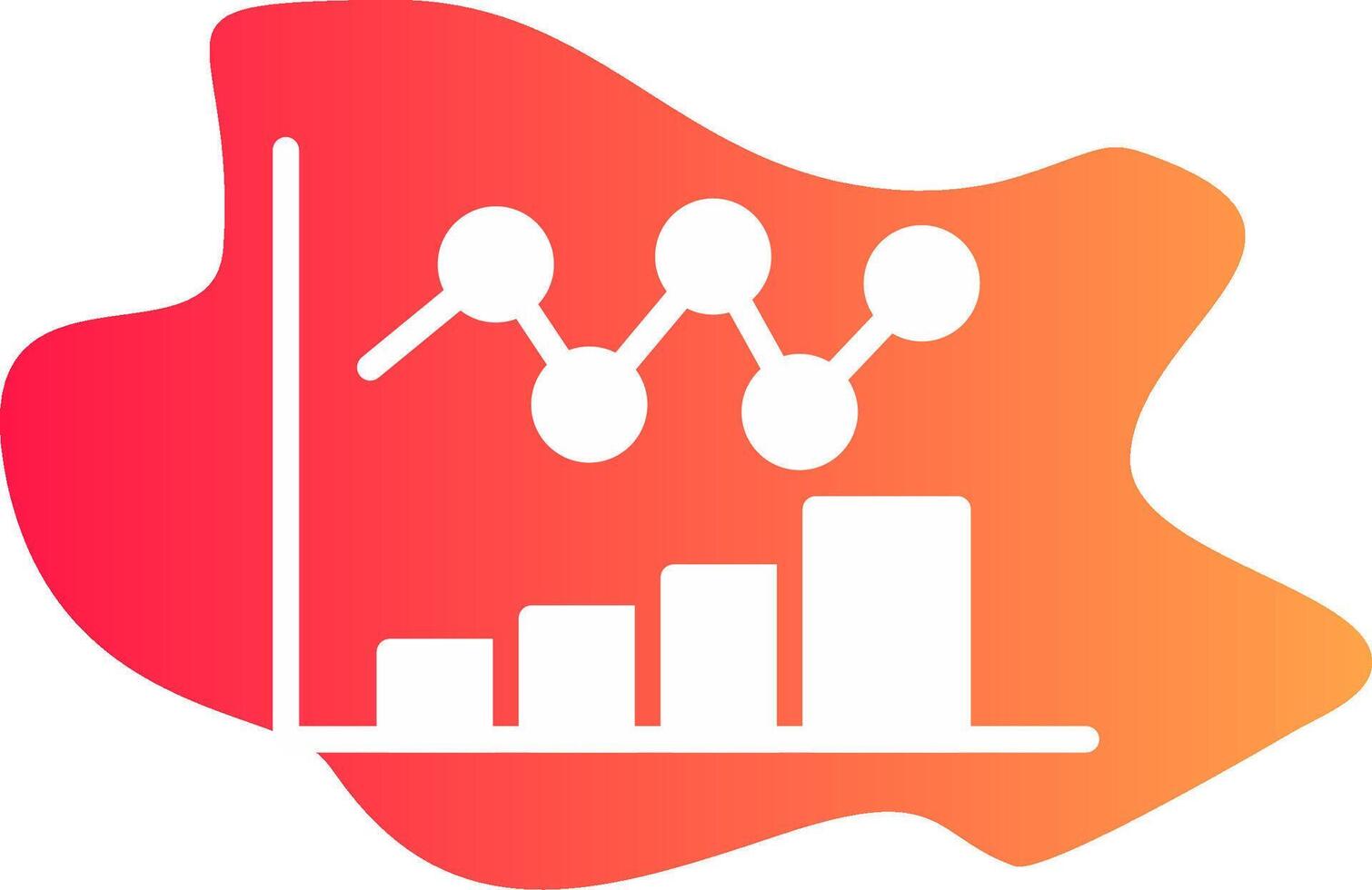 conception d'icône créative graphique à barres vecteur