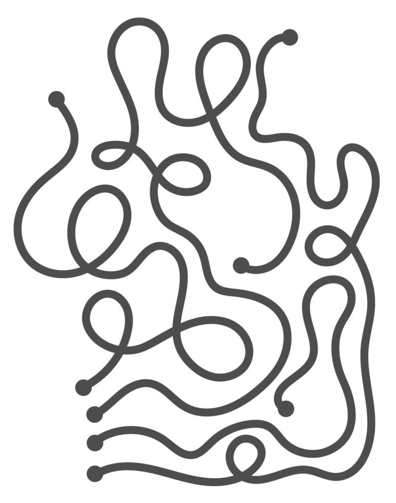 modèle de labyrinthe vectoriel. labyrinthe noir et blanc vierge isolé sur fond blanc. activité éducative imprimable préscolaire ou échantillon de jeu. vecteur