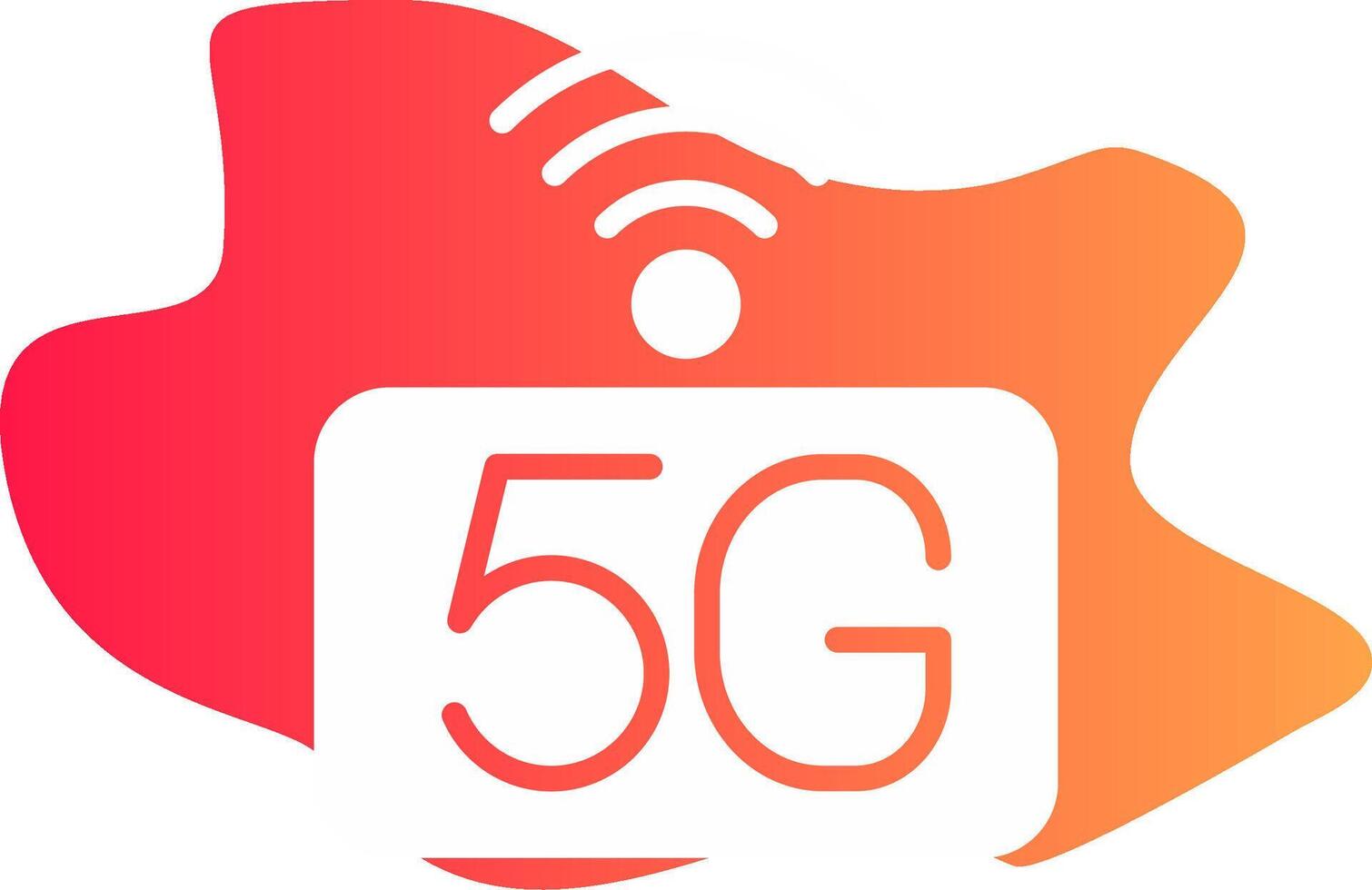 5g réseau Créatif icône conception vecteur