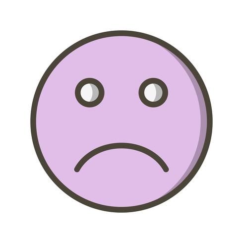 Emoji triste Vector Icon