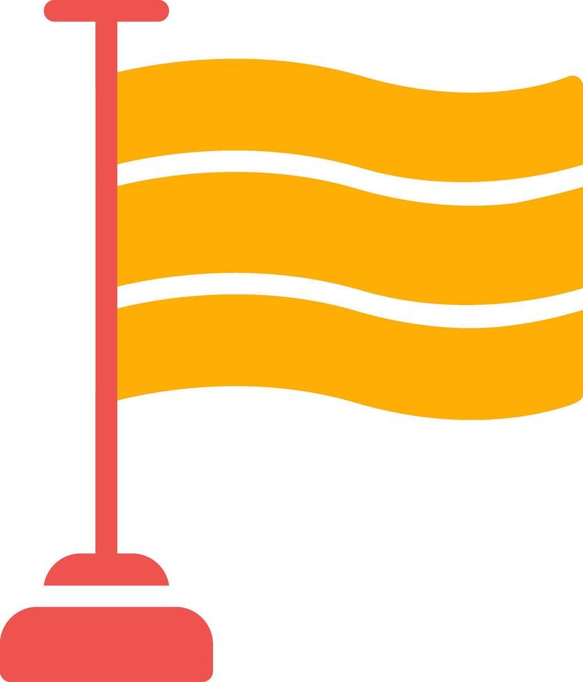 conception d'icône créative de drapeau vecteur