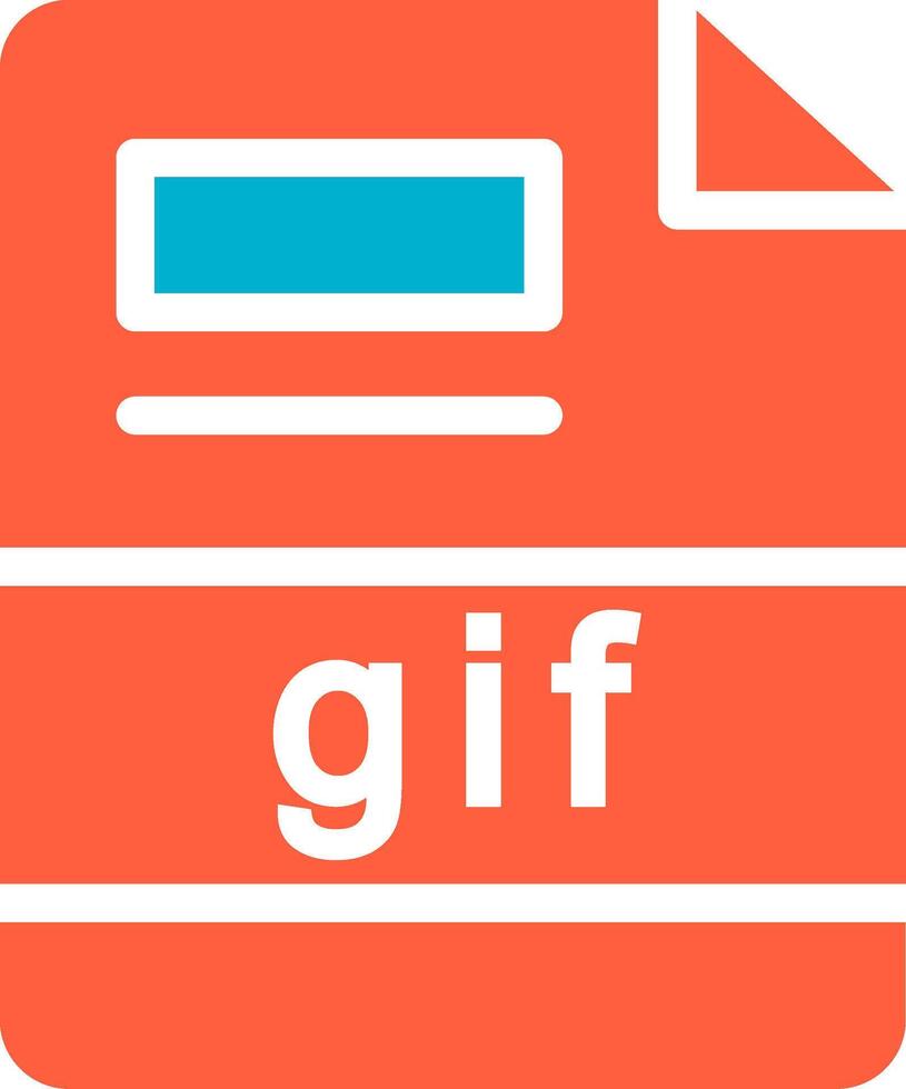 gif Créatif icône conception vecteur