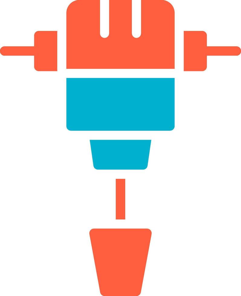 marteau-piqueur Créatif icône conception vecteur