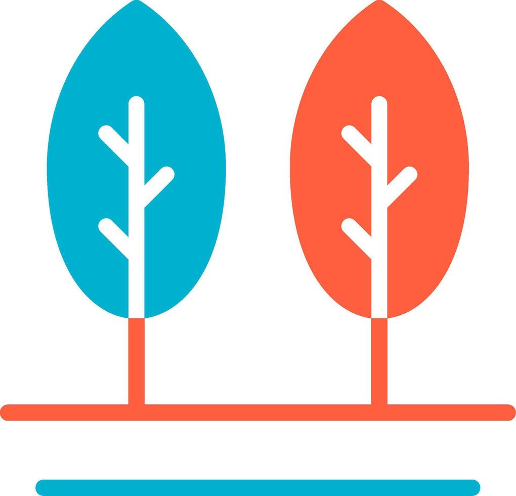 conception d'icônes créatives d'arbres vecteur