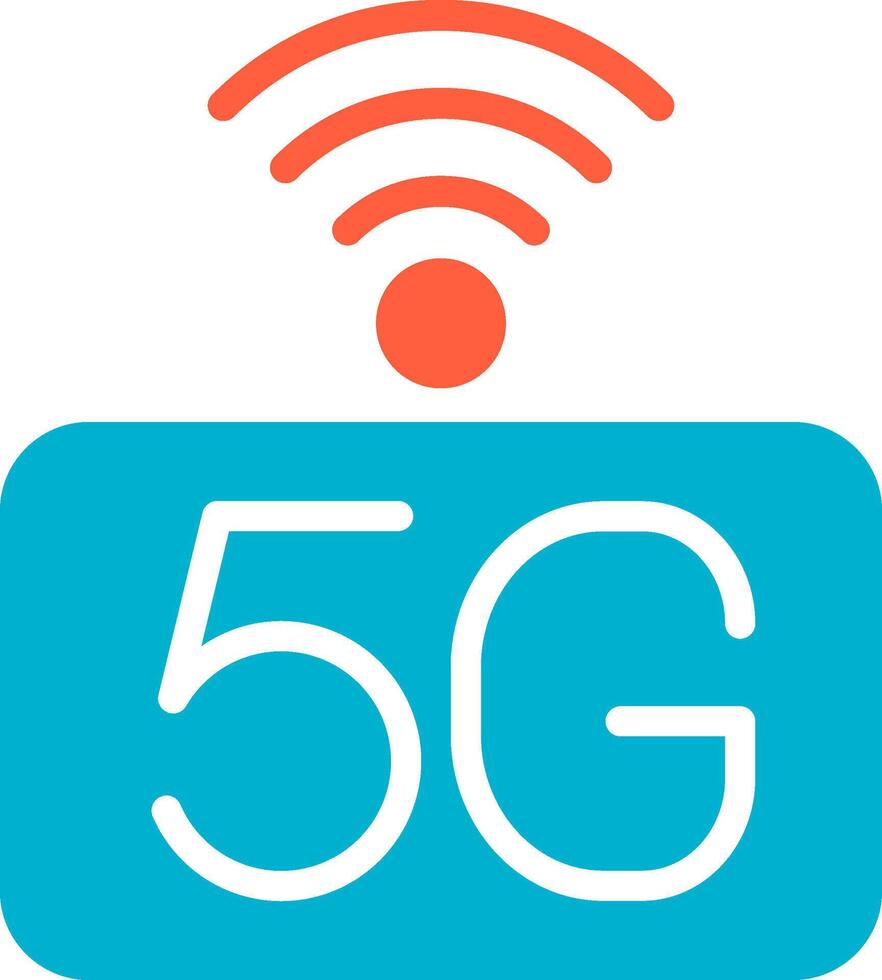 5g réseau Créatif icône conception vecteur