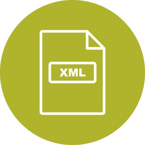 Icône de vecteur XML