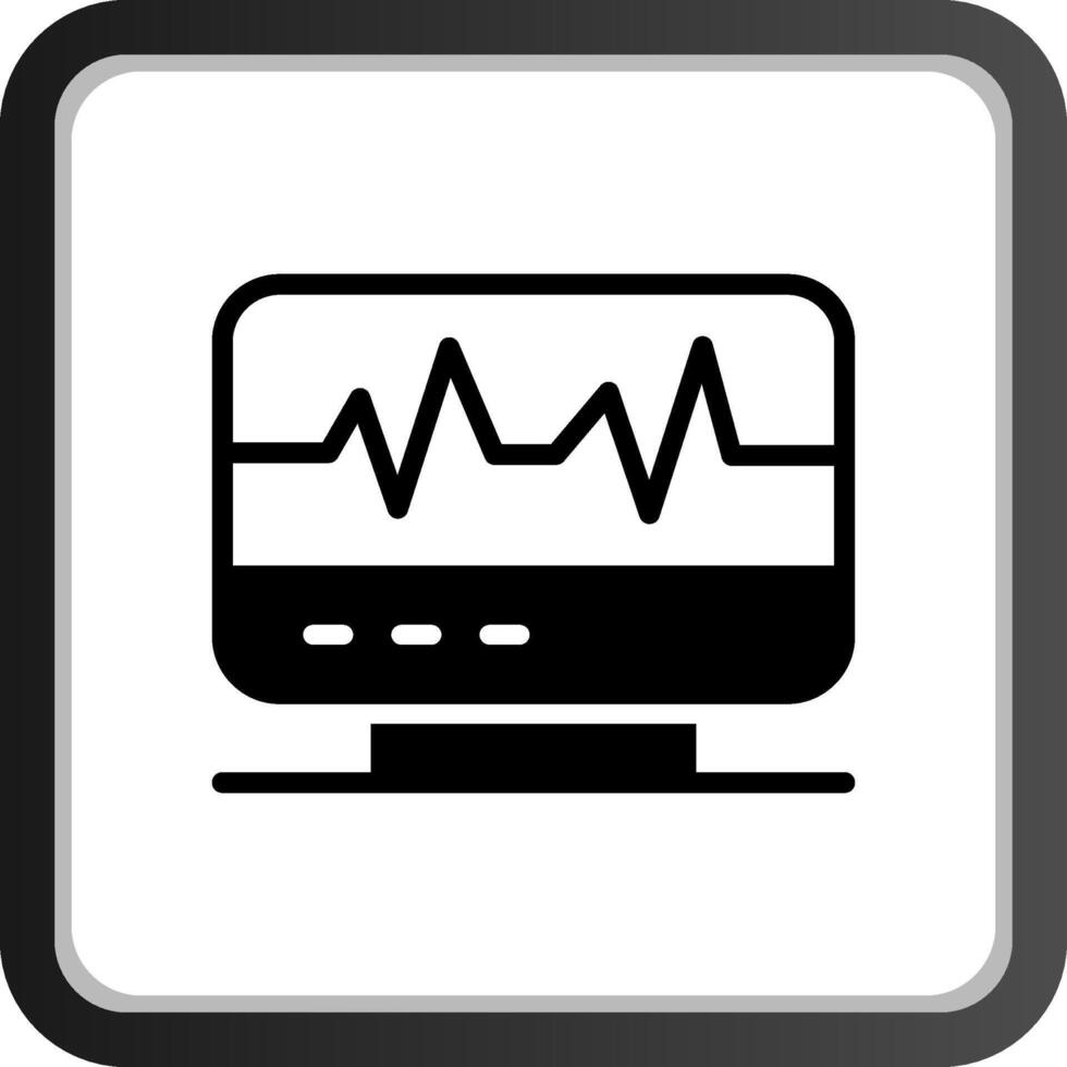 électrocardiogramme Créatif icône conception vecteur