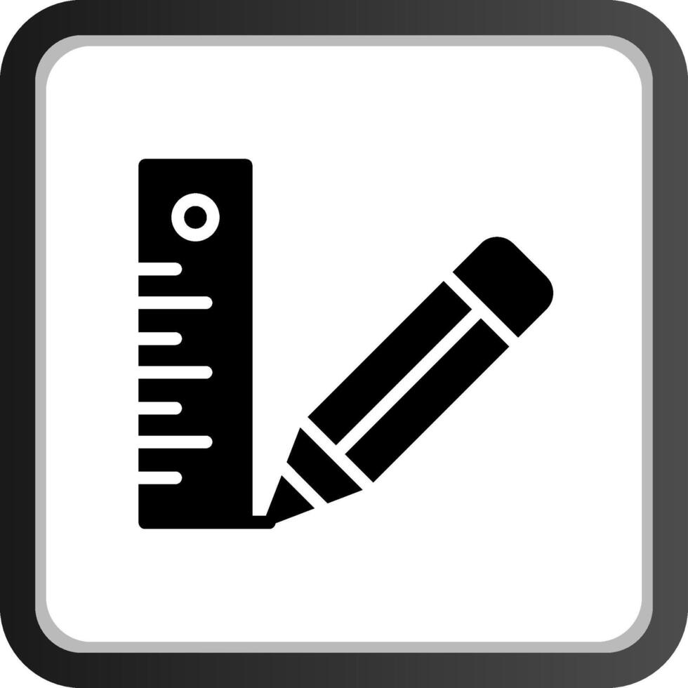 conception d'icône créative règle vecteur