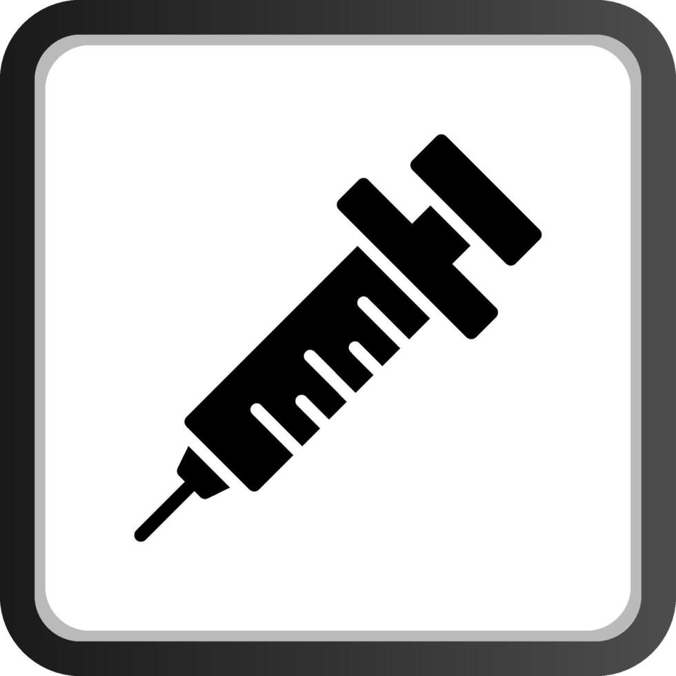 conception d'icône créative de seringue vecteur