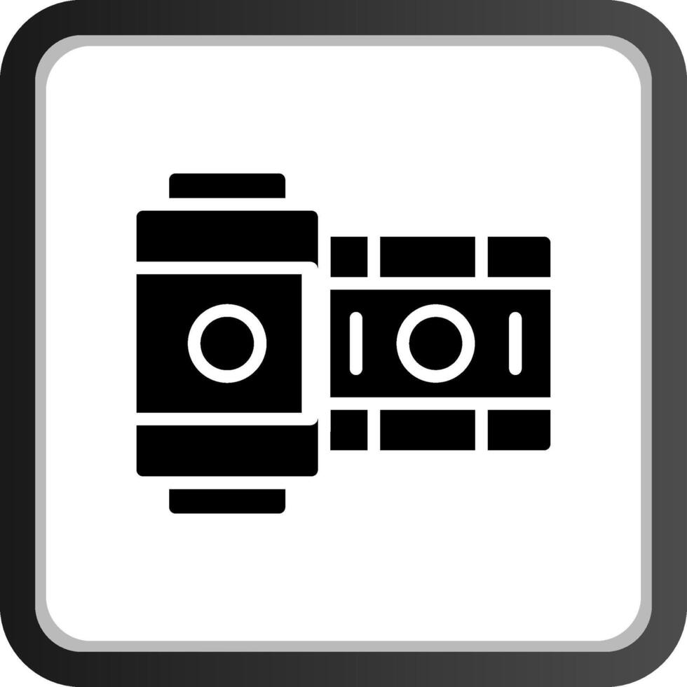 conception d'icône créative de rouleau de caméra vecteur