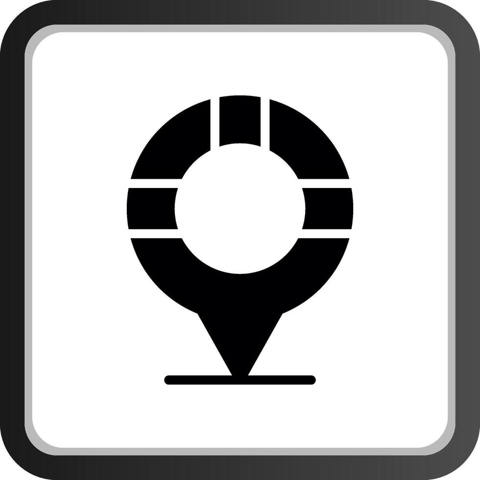 conception d'icône de création d'emplacement vecteur