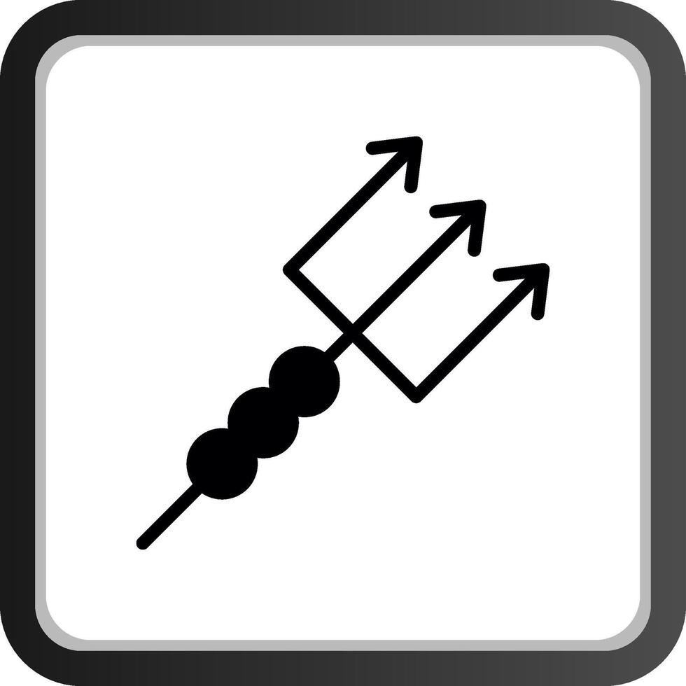 trident Créatif icône conception vecteur