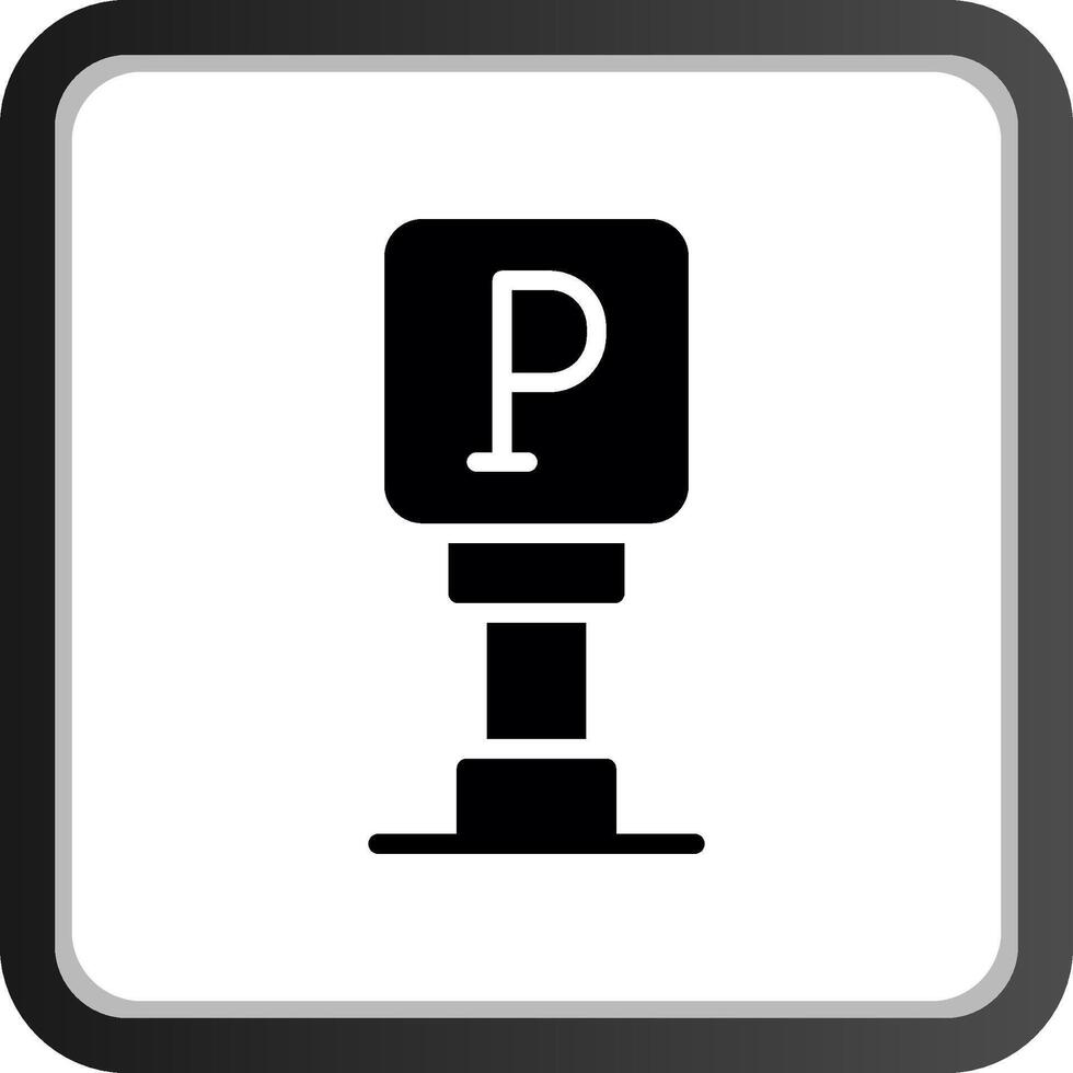 conception d'icône créative de signe de stationnement vecteur