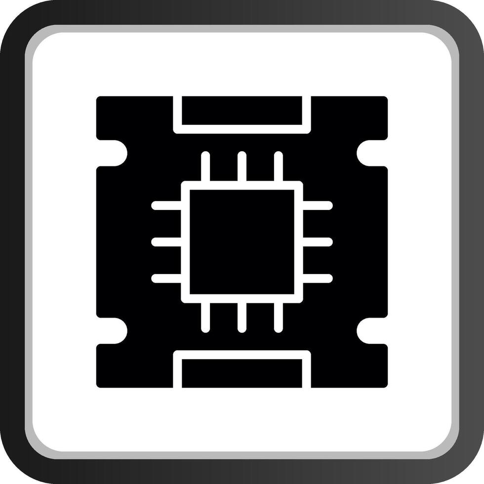 conception d'icône créative de processeur vecteur