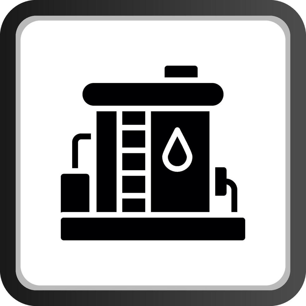 conception d'icône créative de réservoir d'huile vecteur