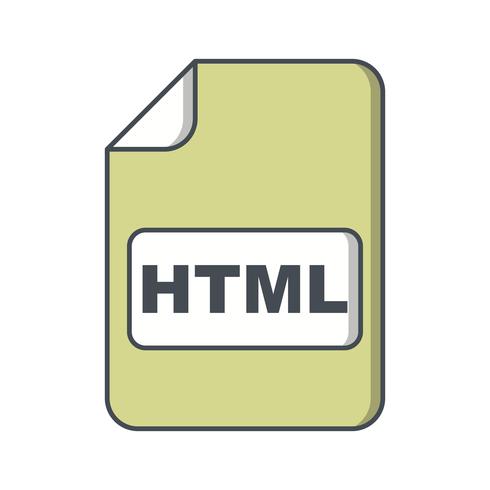 Icône de vecteur HTML