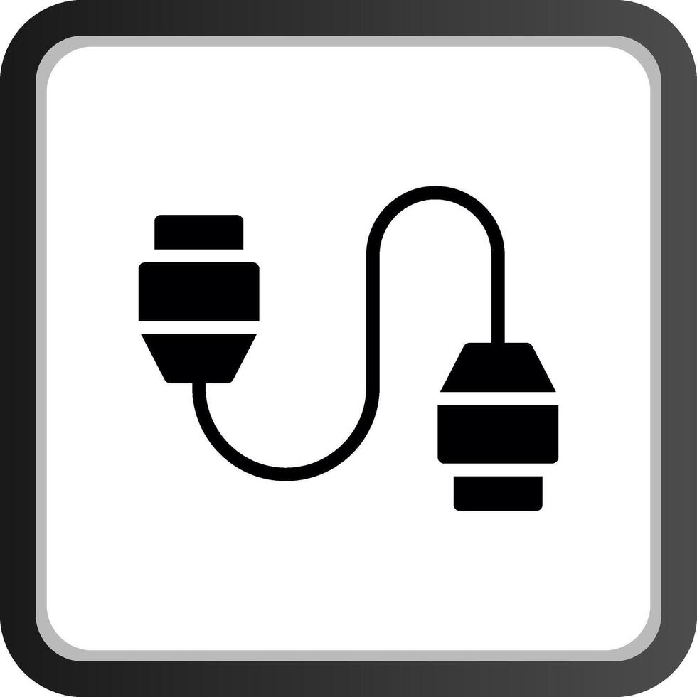 conception d'icône créative de câble vecteur