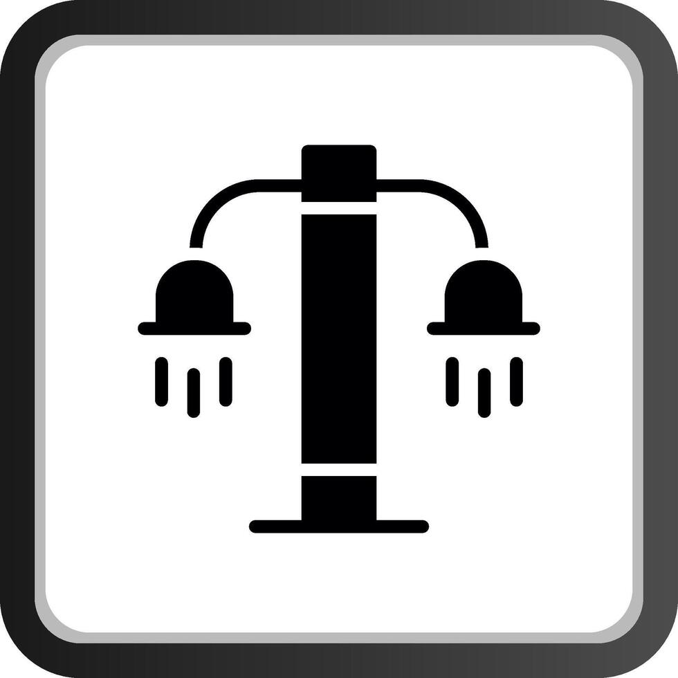 conception d'icône créative de douche vecteur