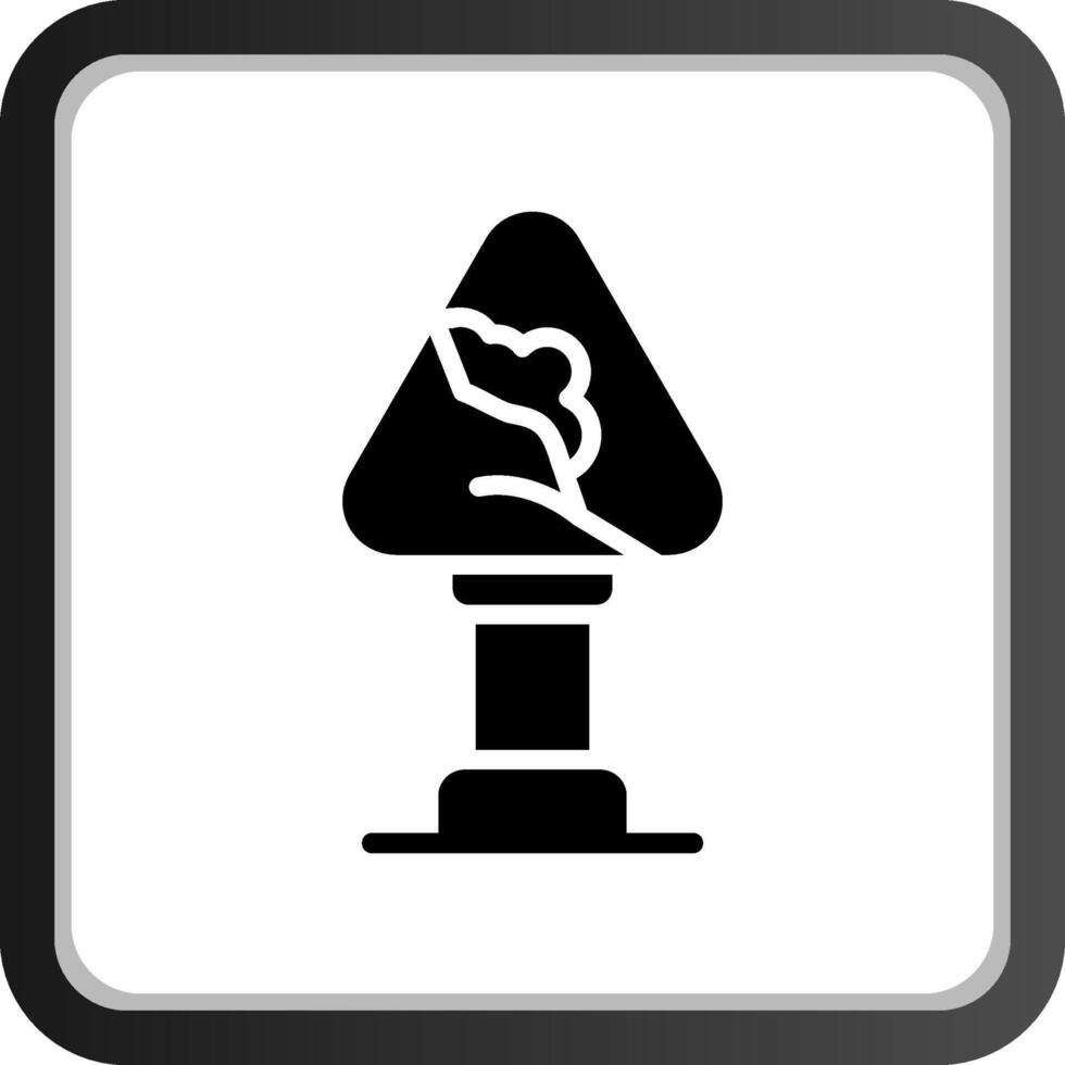 conception d'icône créative de signe d'avalanche vecteur