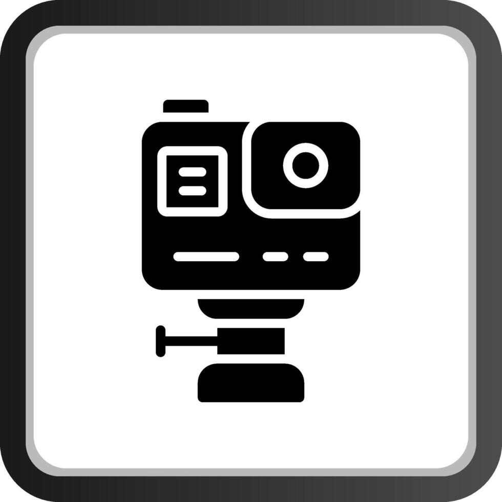 conception d'icône créative de caméra d'action vecteur