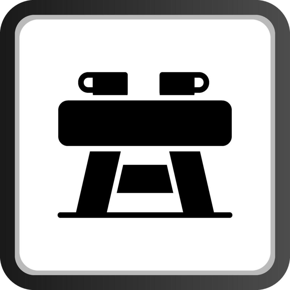 conception d'icône créative de table basse vecteur