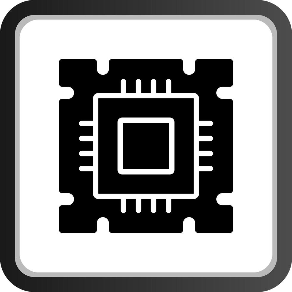 conception d'icône créative de processeur vecteur