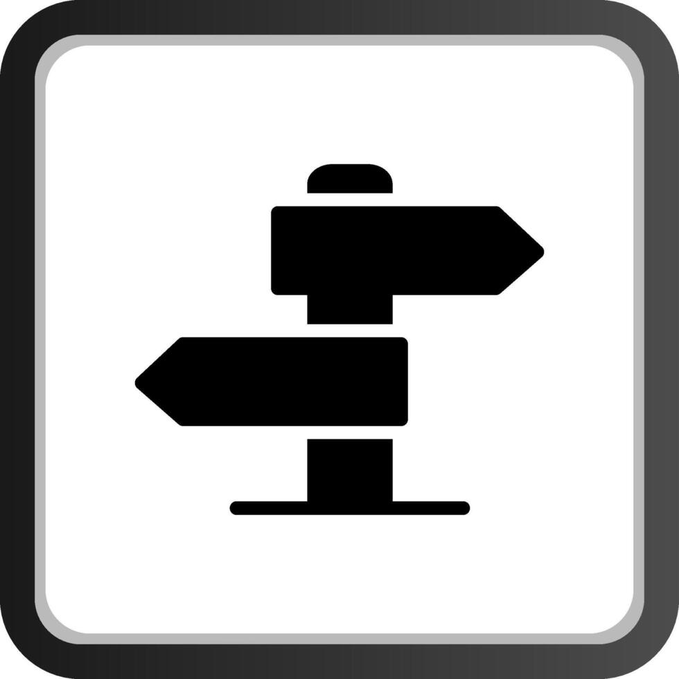 conception d'icône créative de panneau de signalisation vecteur