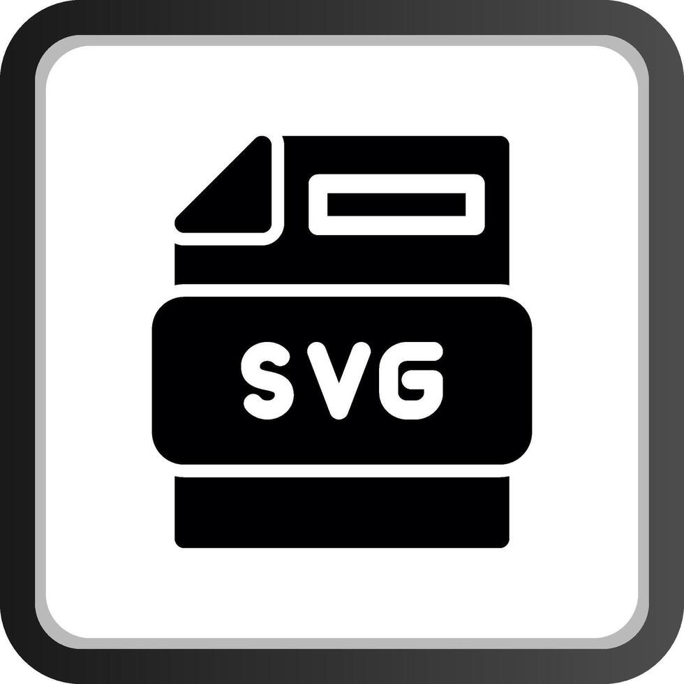 conception d'icône créative de fichier svg vecteur