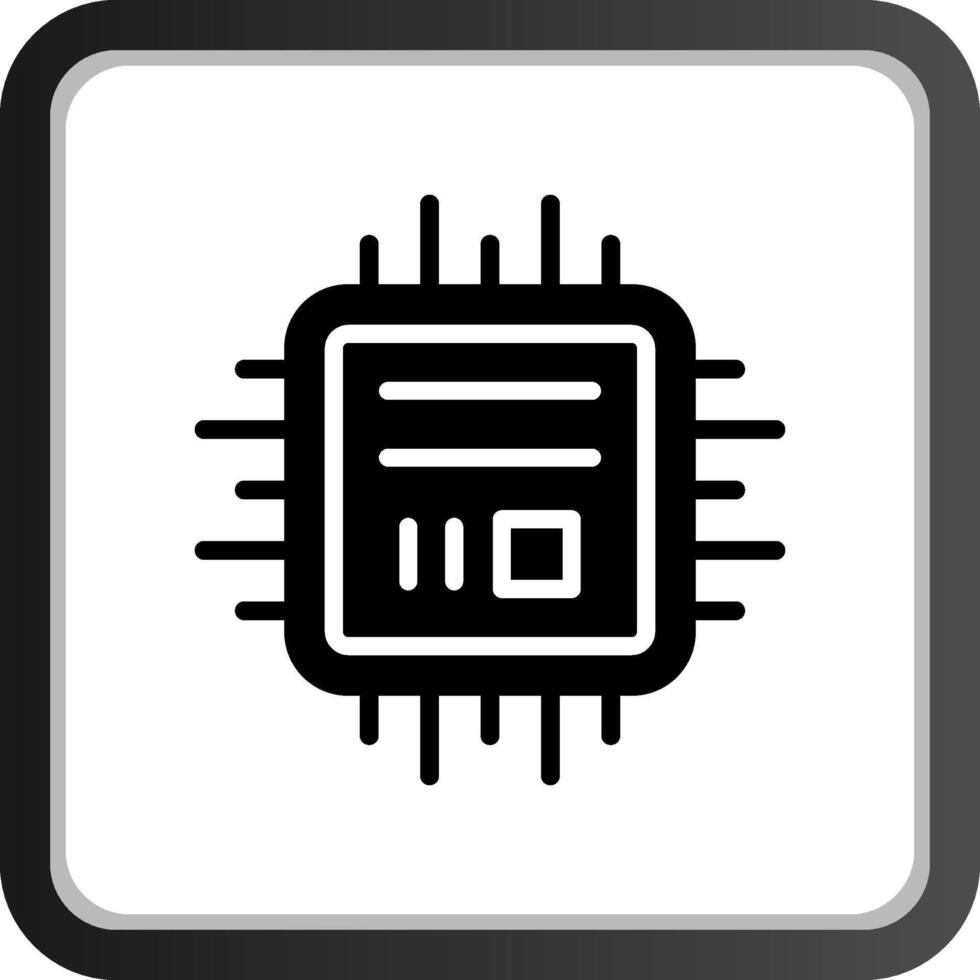 conception d'icône créative de micropuce vecteur