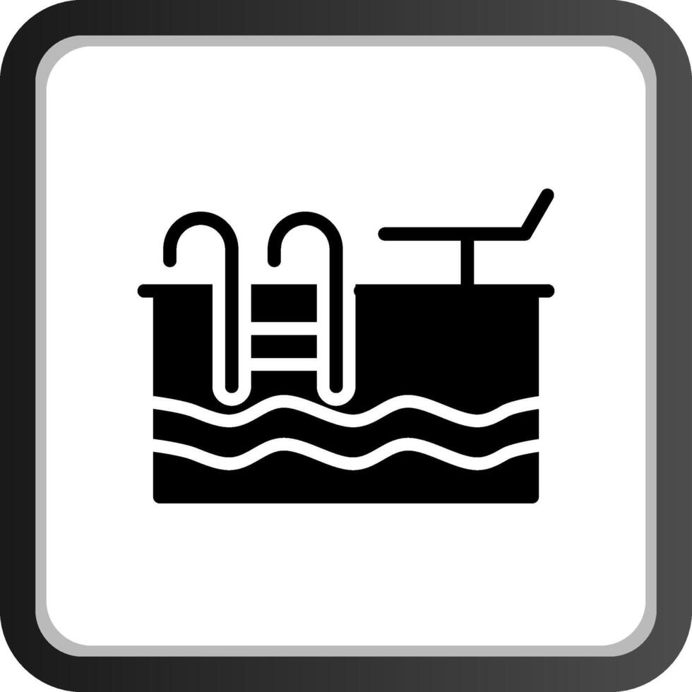 conception d'icône créative de piscine vecteur