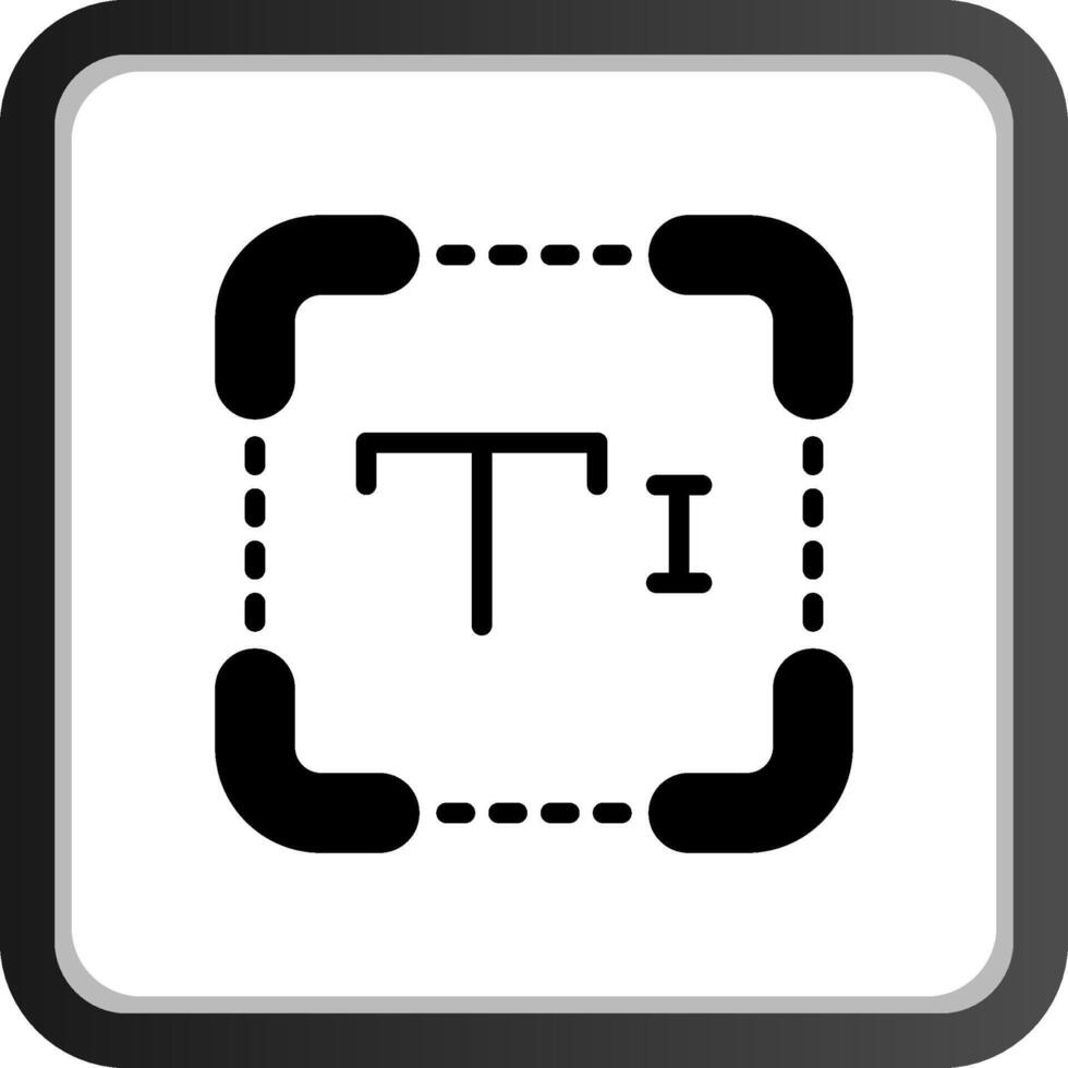 conception d'icône de création de texte vecteur