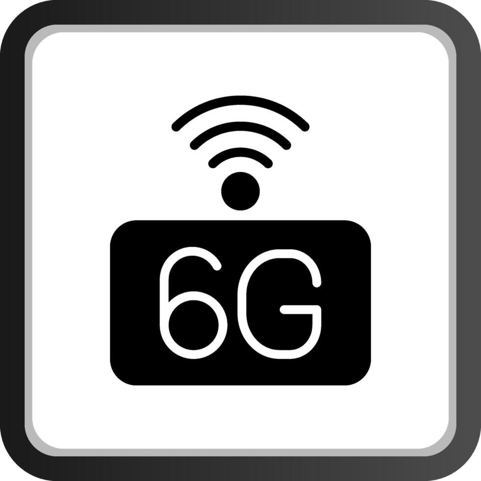 6g réseau Créatif icône conception vecteur