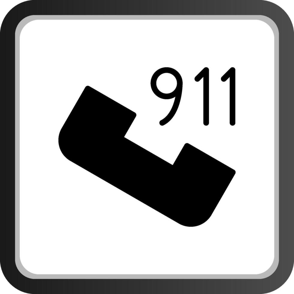 appel 911 Créatif icône conception vecteur