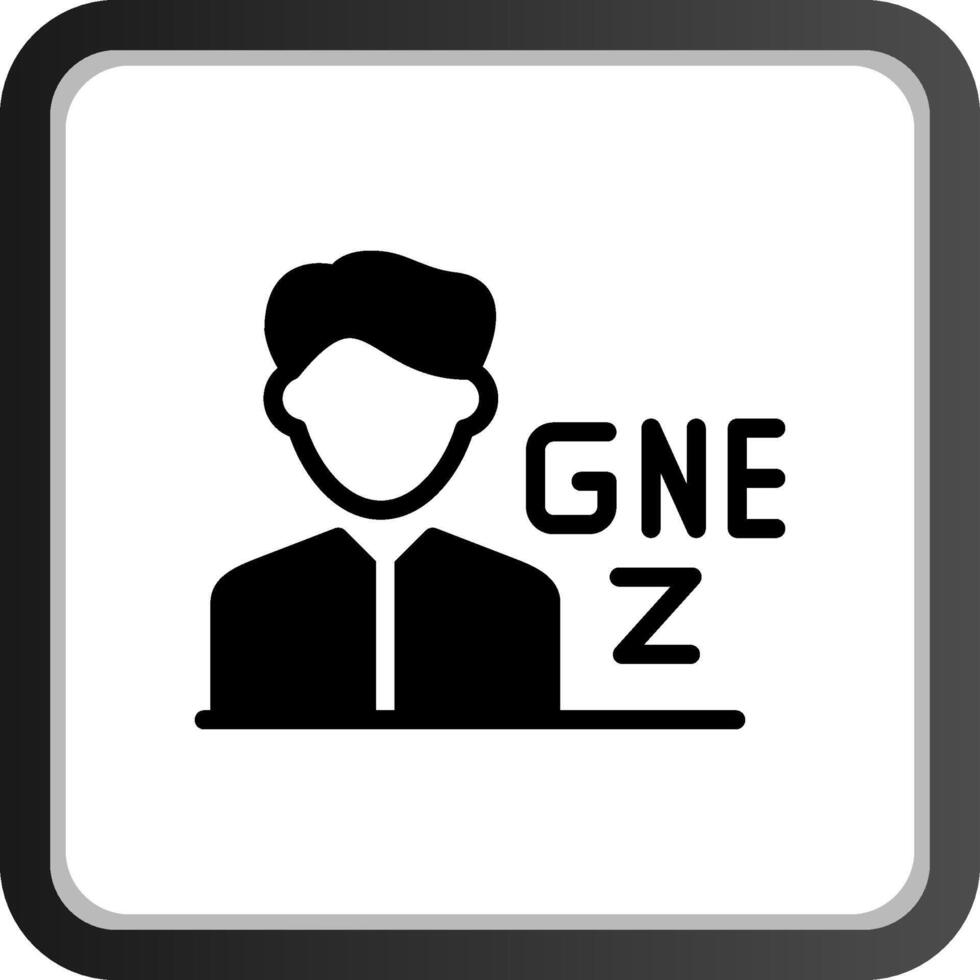gen z Masculin Créatif icône conception vecteur