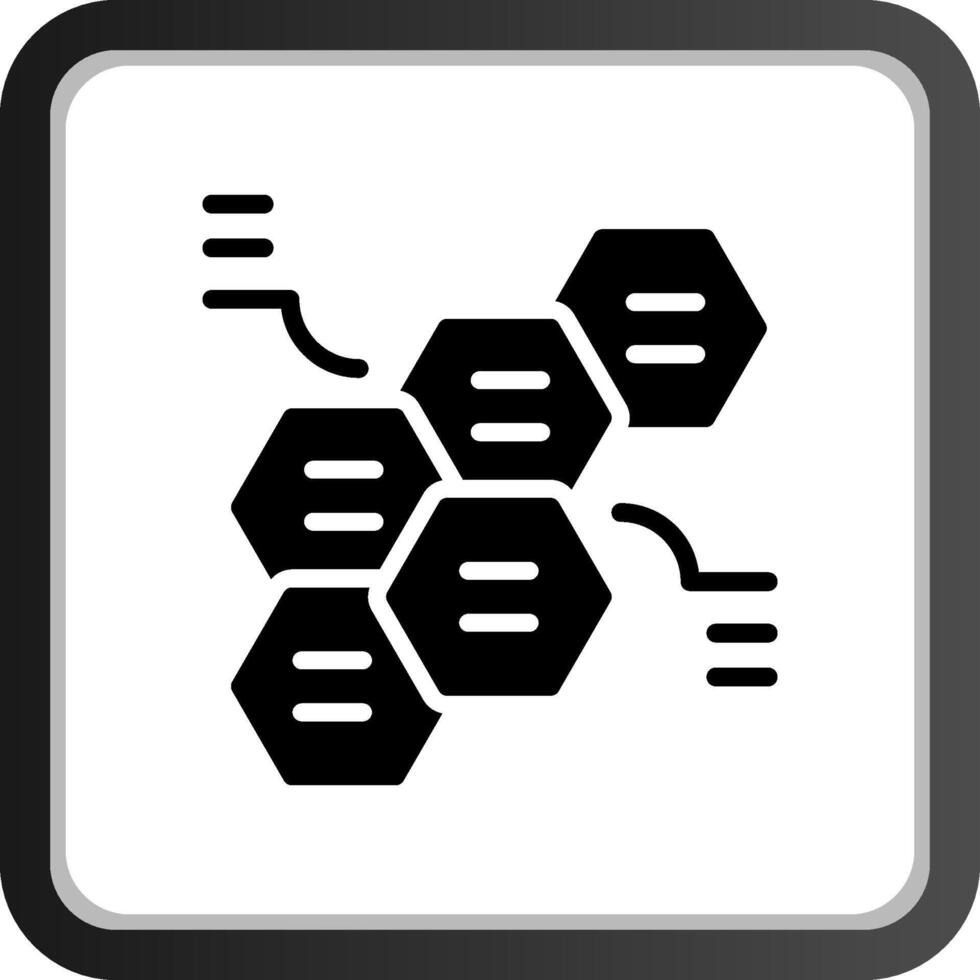 en alternance hexagones Créatif icône conception vecteur