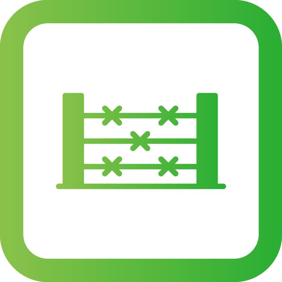 conception d'icône créative de fil de fer barbelé vecteur