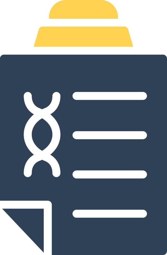 conception d'icône créative de test ADN vecteur