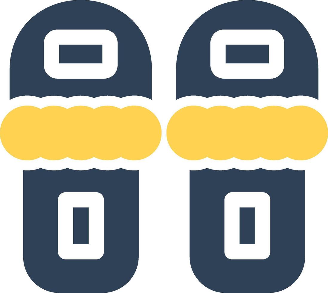conception d'icônes créatives de pantoufles vecteur