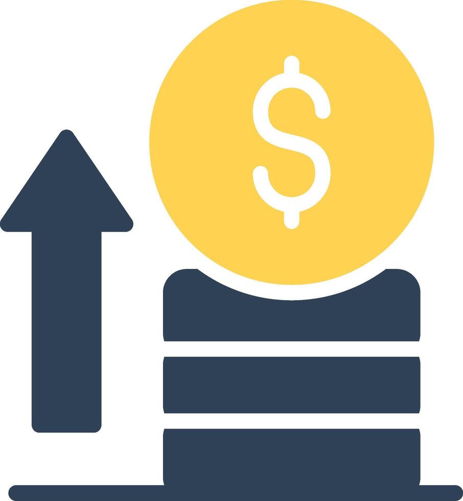 conception d'icône créative de profit vecteur