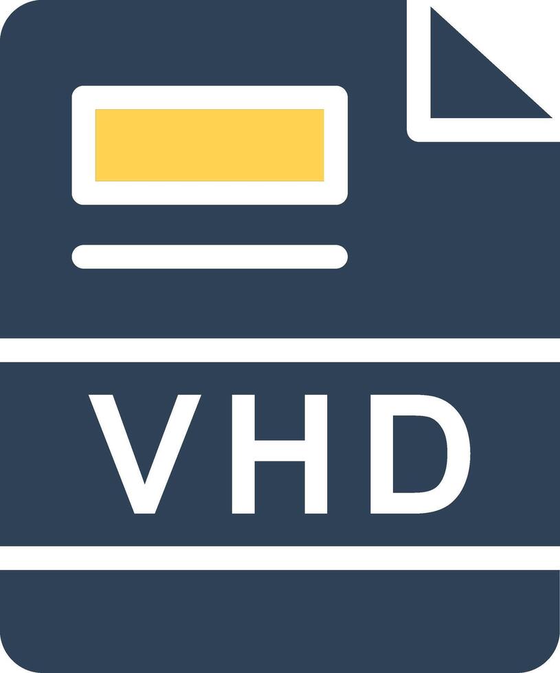 VHD Créatif icône conception vecteur