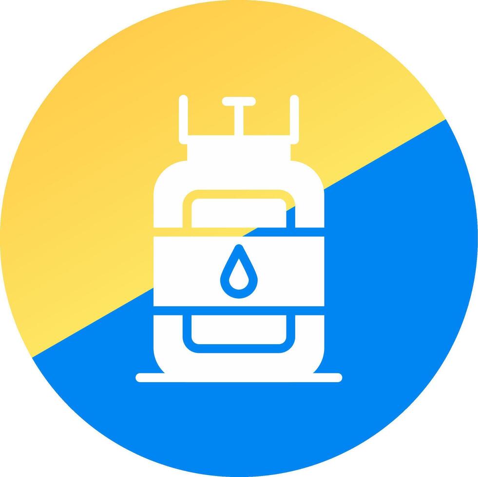 gaz cylindre Créatif icône conception vecteur