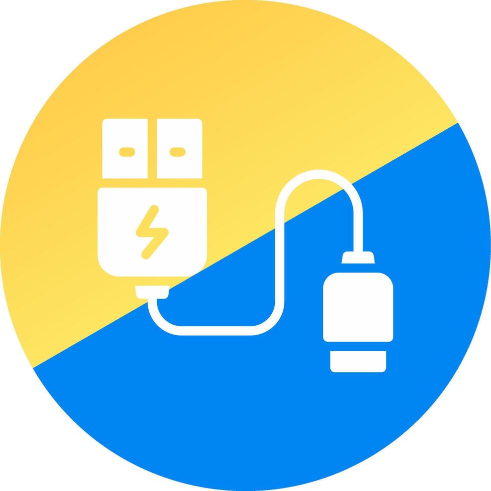 conception d'icône créative de câble usb vecteur