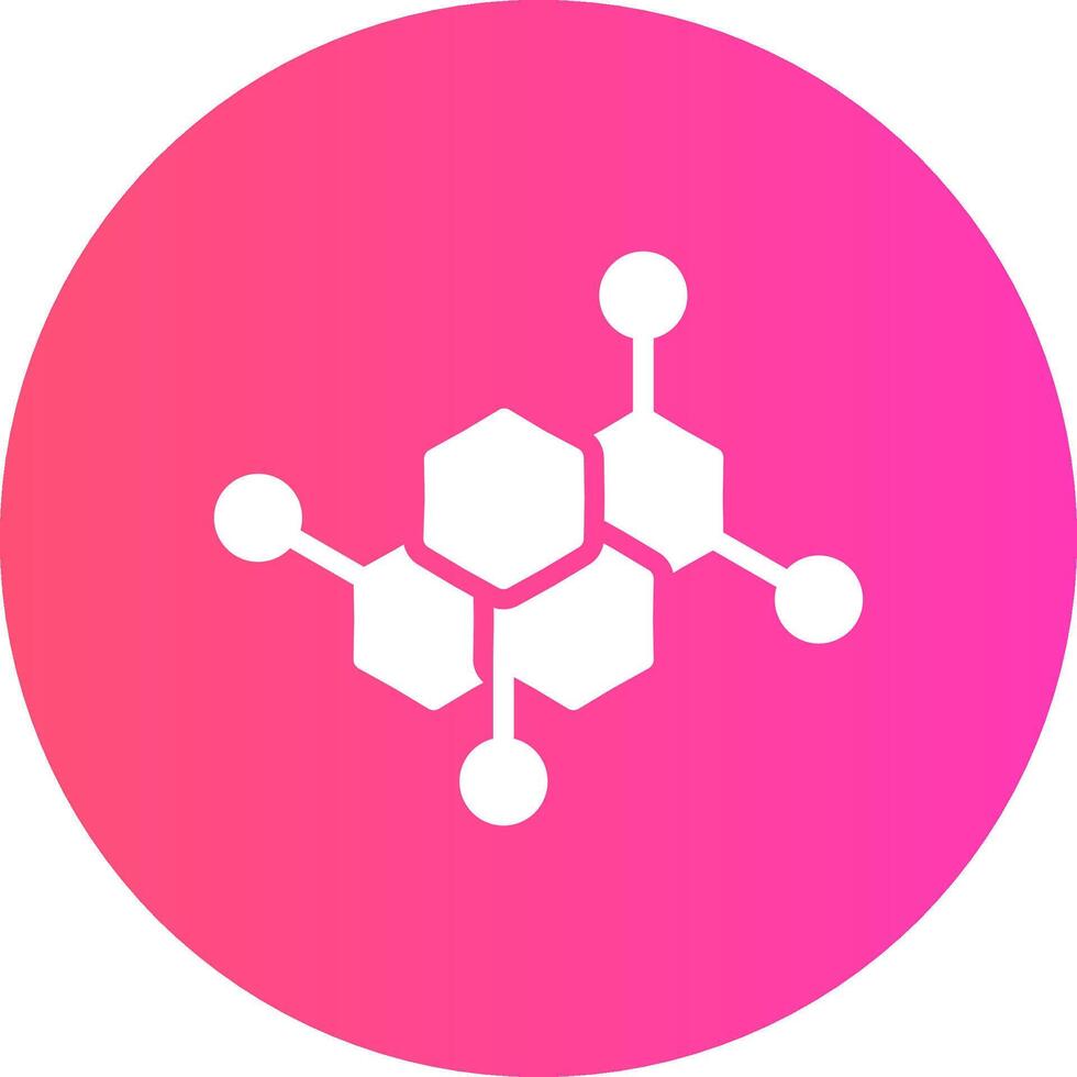 conception d'icône créative de molécule vecteur