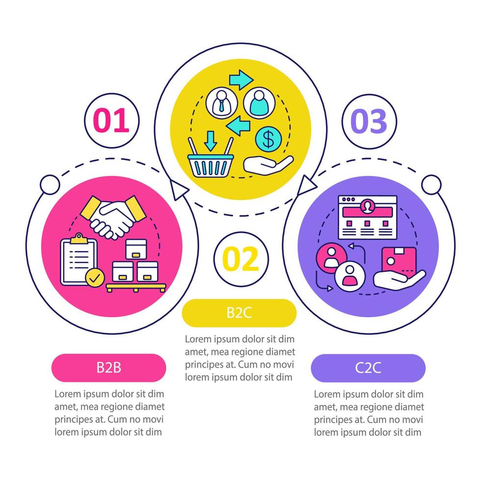 modèle d'infographie vectorielle de marketing d'entreprise vecteur